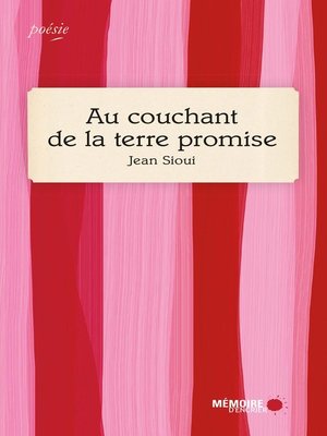 cover image of Au couchant de la terre promise